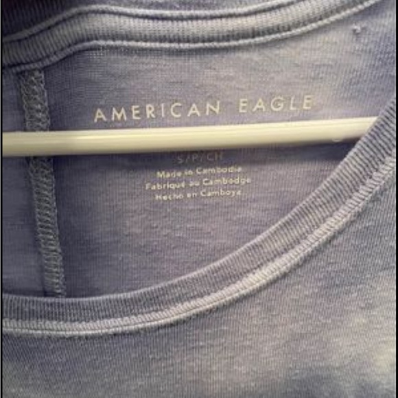 American Eagle ~ Blue Tie Dye Oversized Soft Shirt ~ Size Small (runs big) - Picture 3 of 5